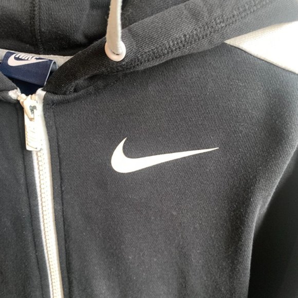 Nike Black, White, & Neon Green Paint Splatter Print Full Zip Jacket - Picture 6 of 7